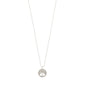 JUANNA necklace silver-plated features a fine box chain with a round pendant showcasing an intricate Tree of Life motif, symbolizing strength and connection.