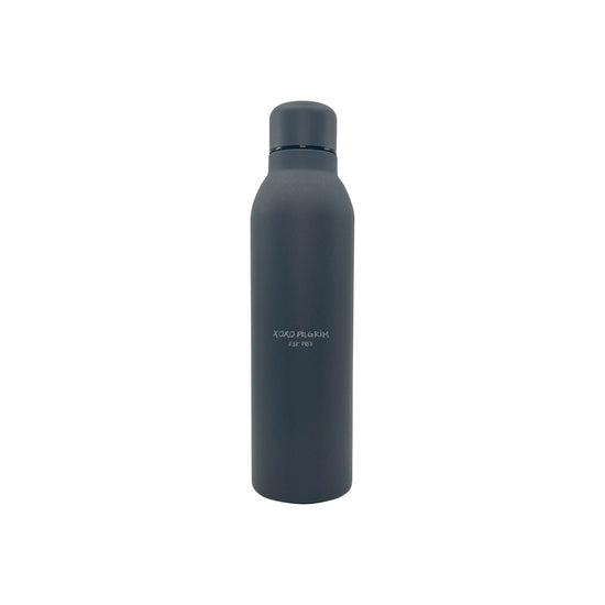 Dricksflaska i återvunnet stål, 470 ml - mörkgrå