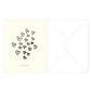 Greeting card, For you with envelope, featuring black heart designs. Ideal for enhancing gift experiences with a personal, elegant touch.