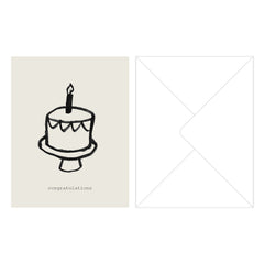 Greeting card, "Congratulations" with envelope