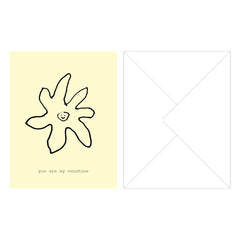 Greeting card, "You are my sunshine" with envelope