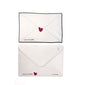 Postcard Love you always with envelope, featuring a hand-drawn heart design, perfect for heartfelt messages. Includes a coordinating envelope for easy mailing.