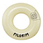 Off-white swim ring, 120 cm, featuring a sleek black Pilgrim logo, perfect for lounging by the pool or beach in style.