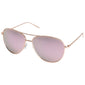 NANI pilot sunglasses with pink lenses and a rose gold frame, offering a unique and stylish 70s-inspired look, perfect for trendsetters.
