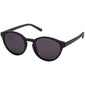 VASILIA sunglasses black with a classic, feminine shape and narrow temples, featuring dark lenses for a stylish look. Offers UVA/UVB protection and polarised lenses.
