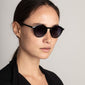 ROXANNE classic round shaped sunglasses, black
