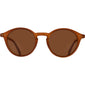 ROXANNE klassiske runde solbriller brun