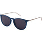 VANILLE sunglasses dark blue/silver-plated, stylish blue shades with silver rims, offering UVA/UVB protection, embodying Pilgrim's blend of timeless design and modern elegance.