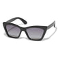 DAKOTA angular cat-eye shaped sunglasses black