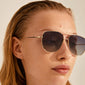 DALLAS pilot style sunglasses grey/gold