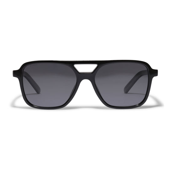 ELODIE recycelte Piloten-Sonnenbrille schwarz