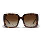 LUCIANA oversized vintage sunglasses tortoise brown