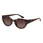 JUNA cat-eye sunglasses in tortoise brown, featuring a retro-inspired design with a sleek frame and graduated lenses, offering stylish UV protection.