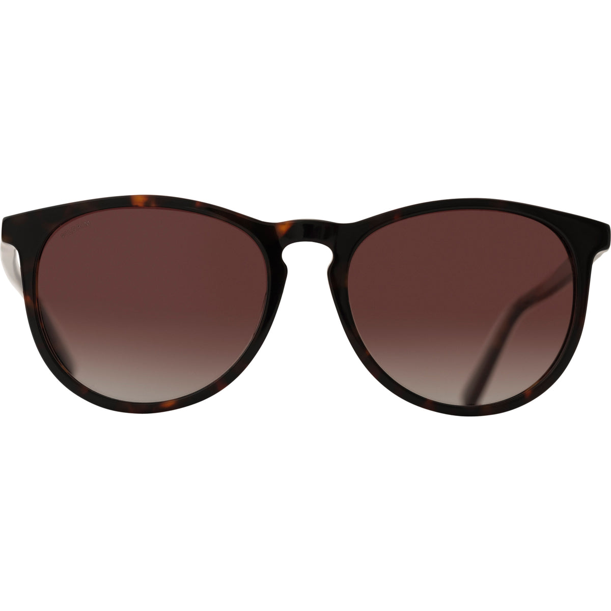 Sahara sunglasses in tortoise brown, featuring recycled acetate frames and UV400 protection, ideal for everyday wear. Comes with a sustainable pouch from Pilgrim.