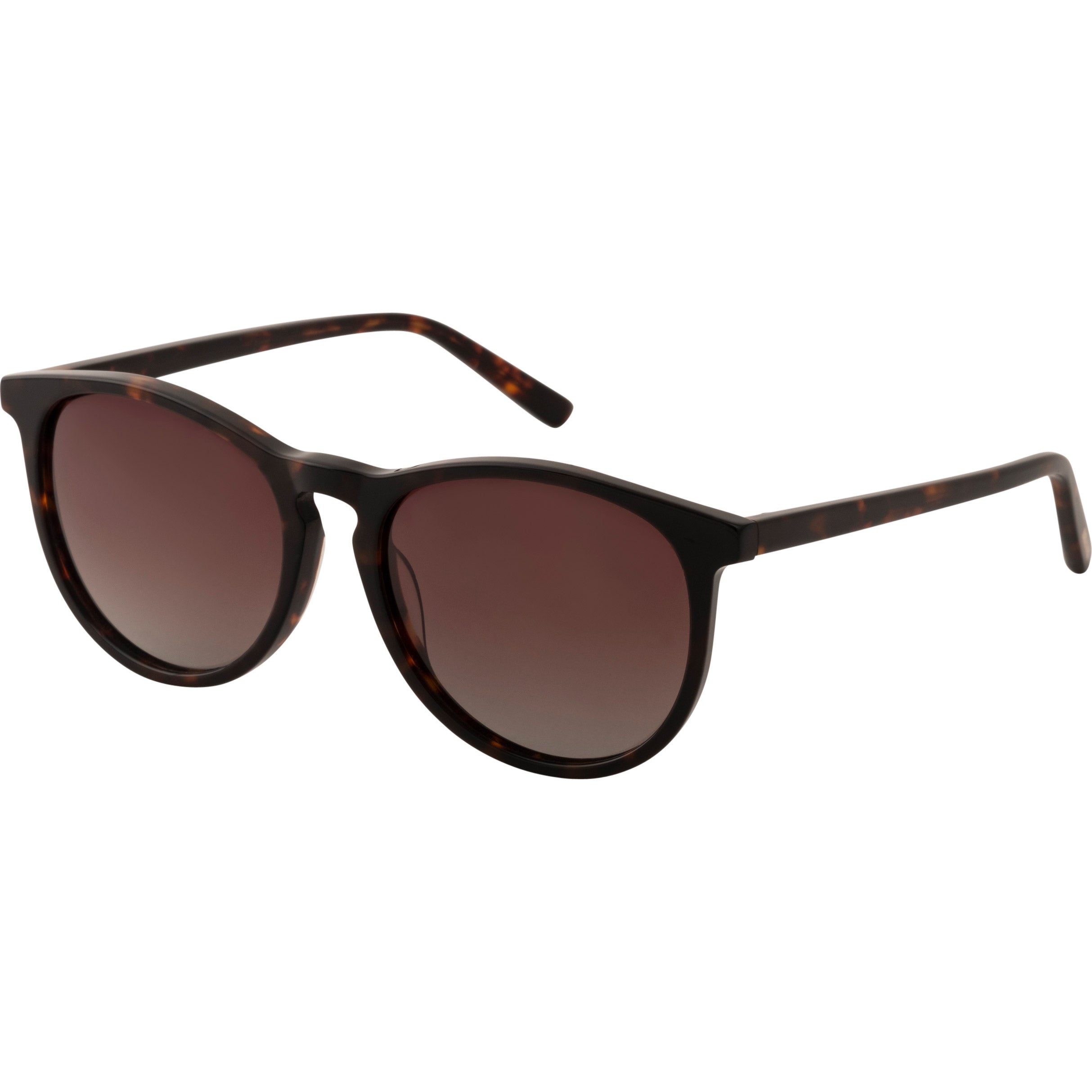 SAHARA sunglasses tortoise brown: Stylish sunglasses with dark lenses, perfect for everyday wear, offering UV400 protection, made from recycled acetate with a sustainable pouch.