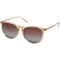 VANILLE sunglasses with gradient lenses and slender metal temples, featuring a classic design and narrow transparent brown rim, exuding a stylish and timeless appeal.
