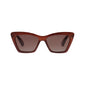 DAKOTA angular cat-eye shaped sunglasses brown