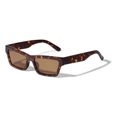 ASHLYN Sonnenbrille in braunem Schildpatt