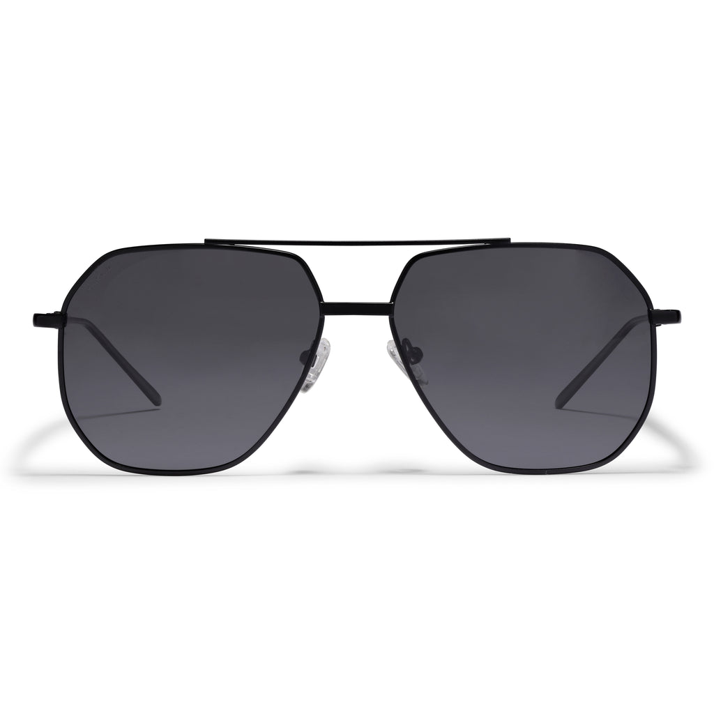 ANA sunglasses by Pilgrim featuring sleek metal frames in pilot design with angular shape, offering UVA/UVB protection and UV400 lenses.