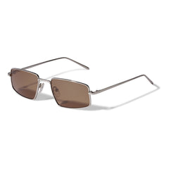 AMIYAH-Sonnenbrille in Braun/Silber