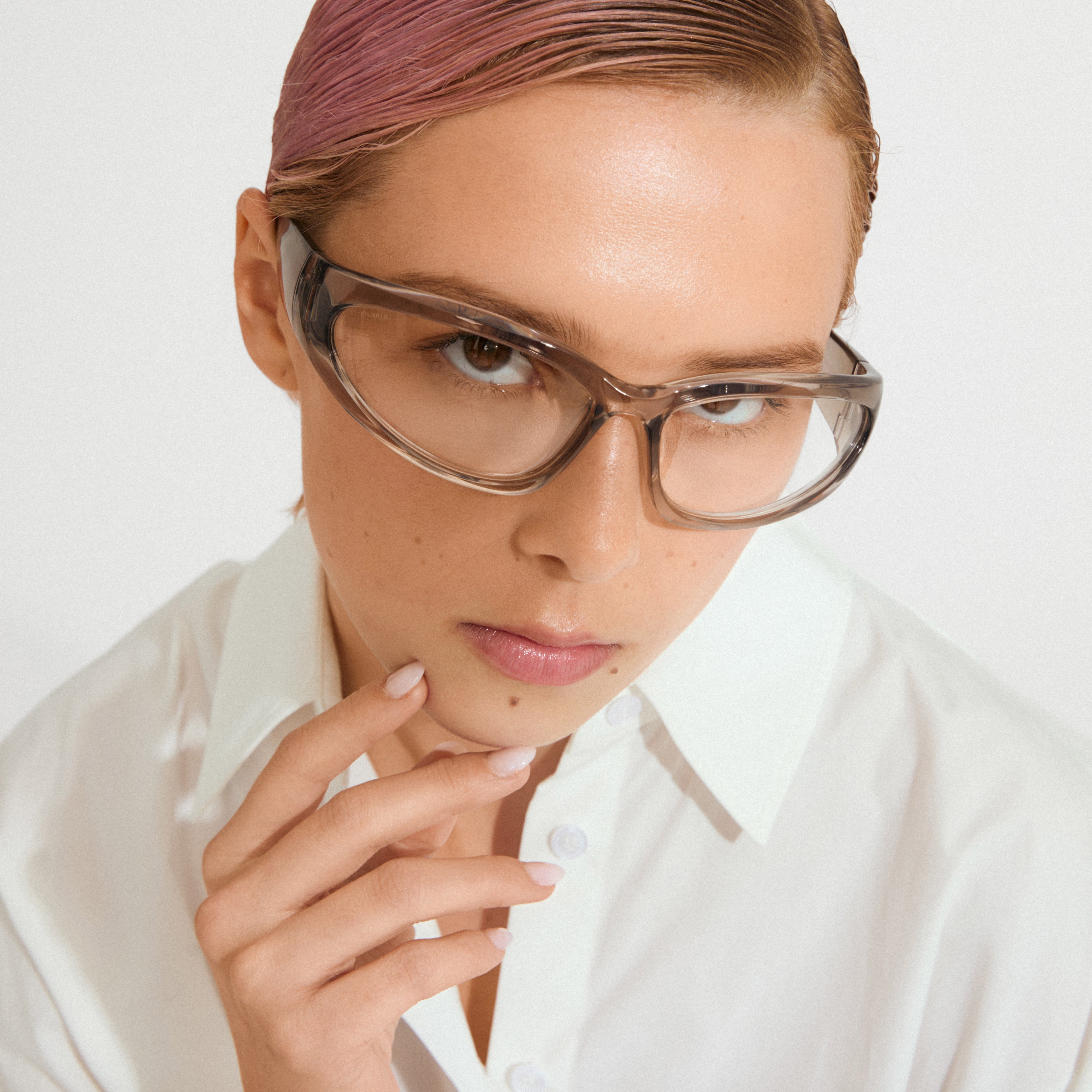 BRYAR solbriller grå/transparent