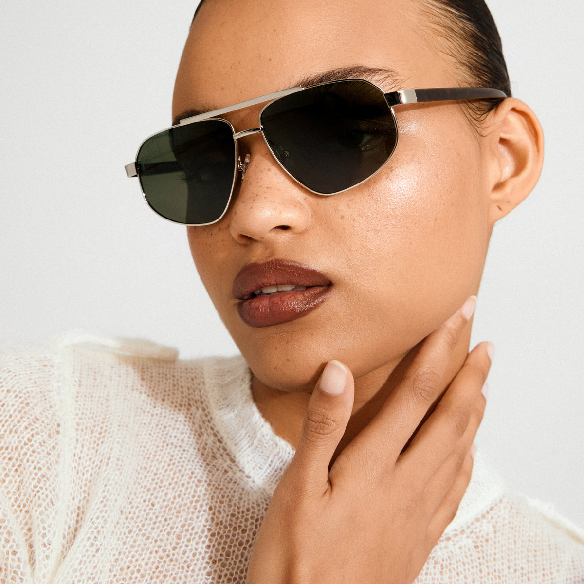 CAI Sonnenbrille braun/silber