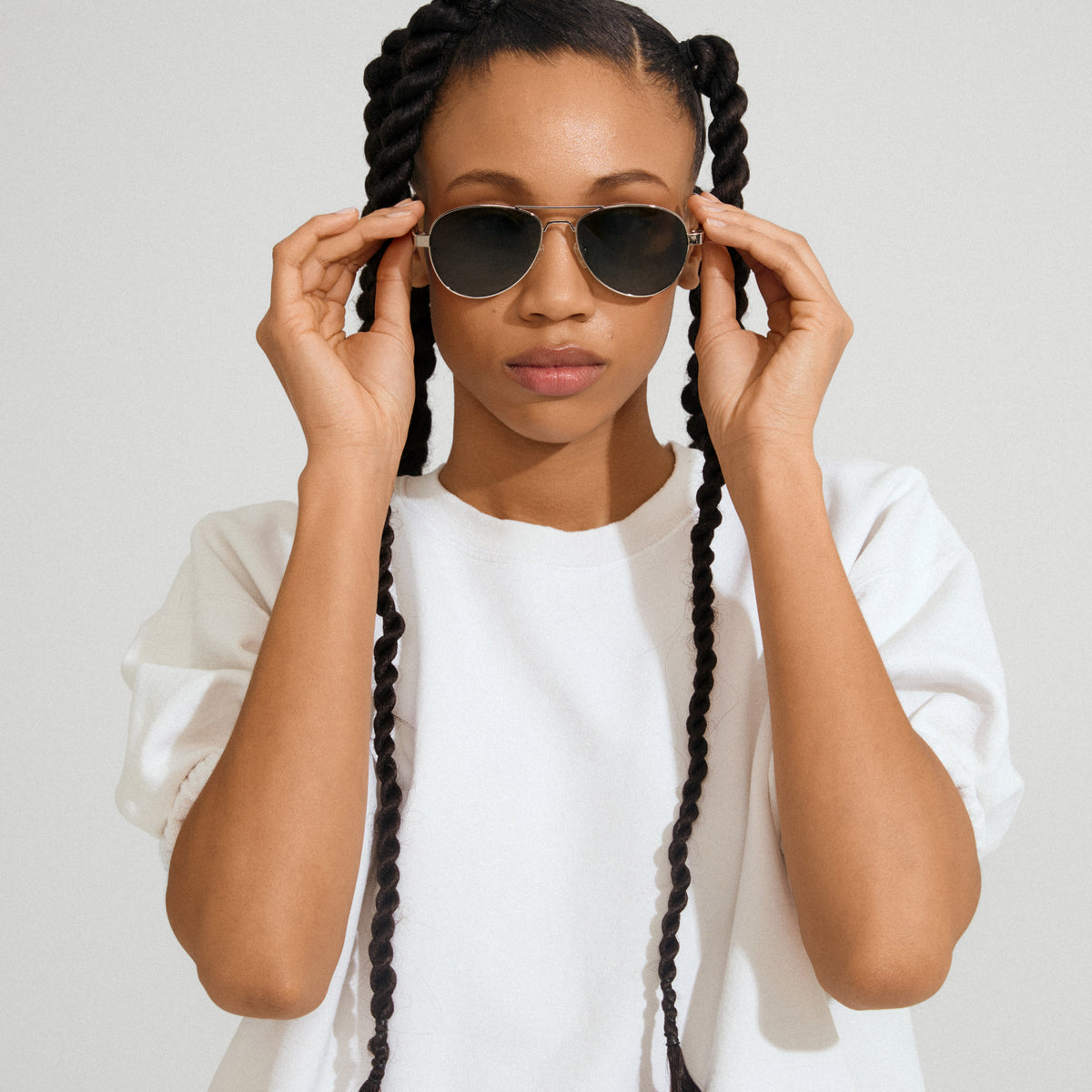 CHEVY Sonnenbrille braun/silber
