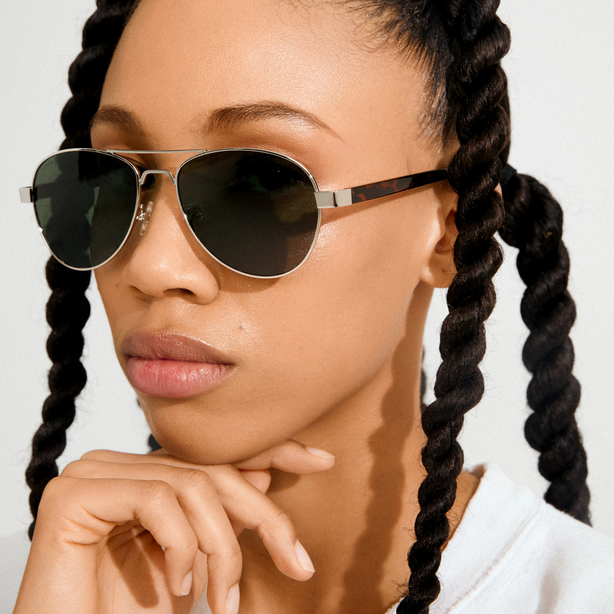 CHEVY Sonnenbrille braun/silber