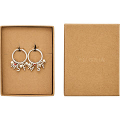 MSF earrings silver-plated