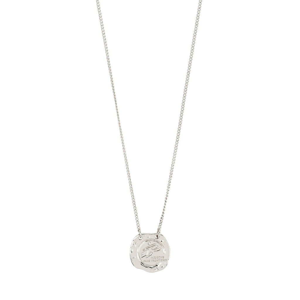 MSF necklace silver-plated