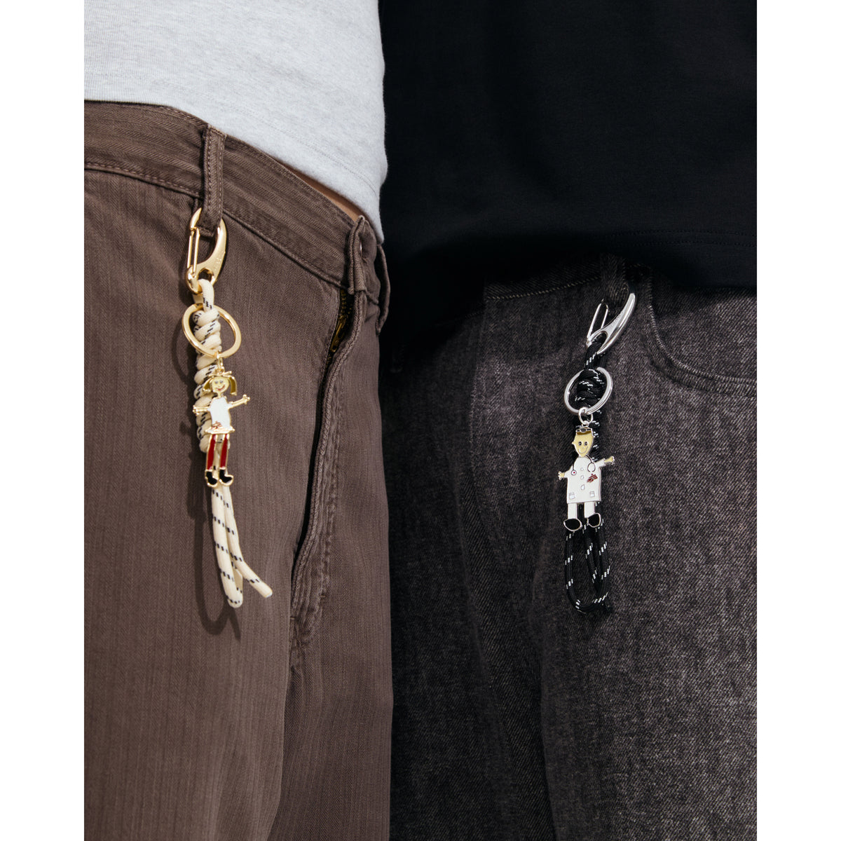 MSF keychain, silver-plated