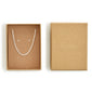FELICIA giftset: Silver-plated necklace with flat link chain and sparkling Preciosa crystal studs, offering a simple yet elegant touch for versatile everyday wear.