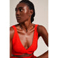 FELICIA giftset featuring a silver-plated flat link chain necklace and crystal studs, elegantly displayed on a woman in a red dress, highlighting Scandinavian craftsmanship.