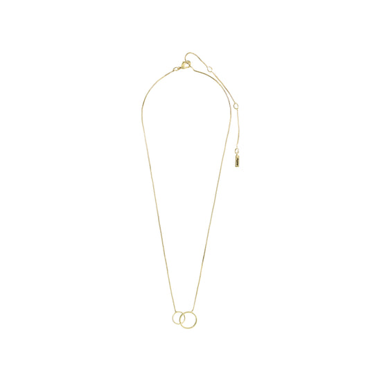 VIVIANE recycled giftset, necklace & earstuds, gold-plated