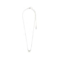 HARLAN gift set: Silver-plated necklace with interlocking circle pendant encrusted with Preciosa crystals, featuring an adjustable chain and matching stud earrings.