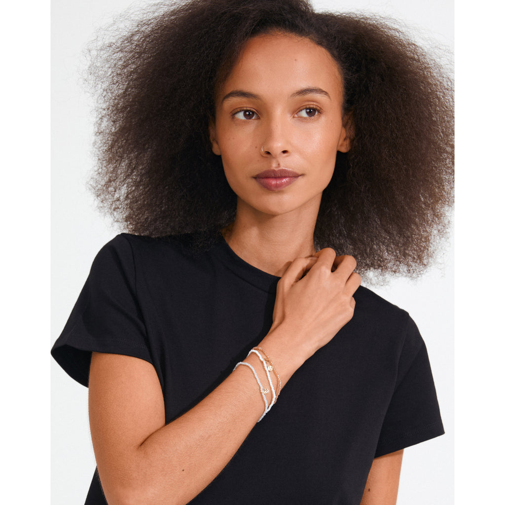 INDIGO 3-in-1 bracelet set, grey-mix/gold-plated
