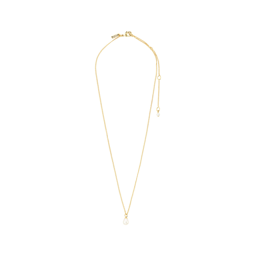 EVENA presentset, halsband & örhängen, guldpläterade