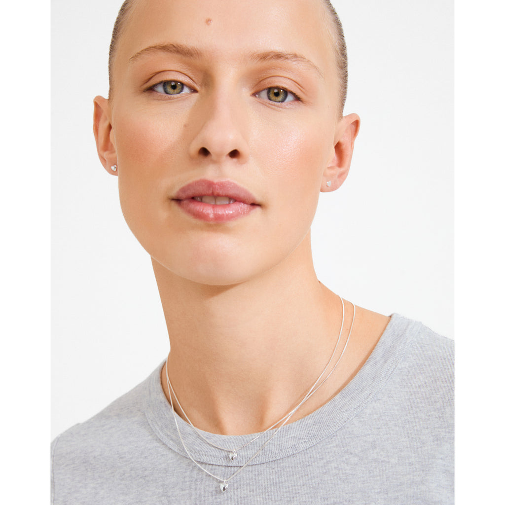 PENINA gavesæt, halskæde & ørestikker, sølvbelagt