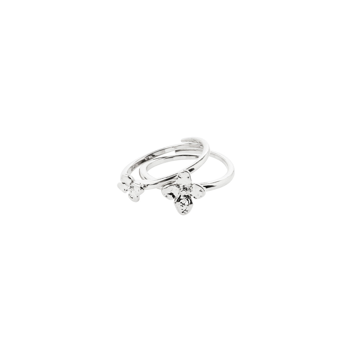 SANINE presentset, ringar & örhängen, silverpläterade