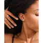 SANINE gift set, rings & earstuds, silver-plated