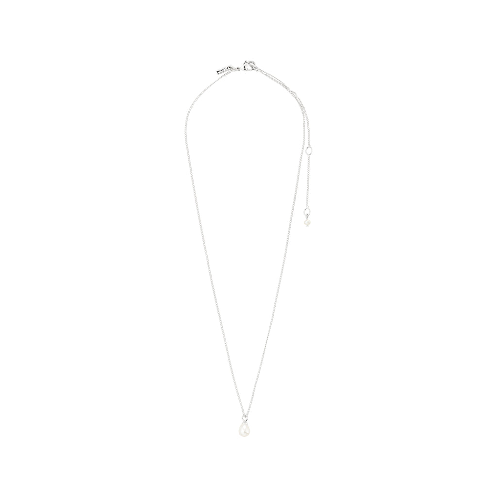 EVENA presentset, halsband & örhängen, silverpläterade