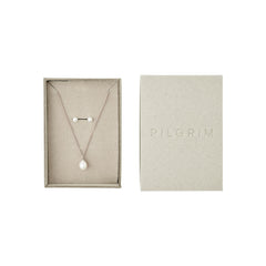 EVENA presentset, halsband & örhängen, silverpläterade