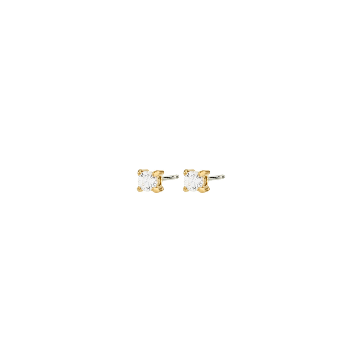 RAVI crystal earstuds gold-plated