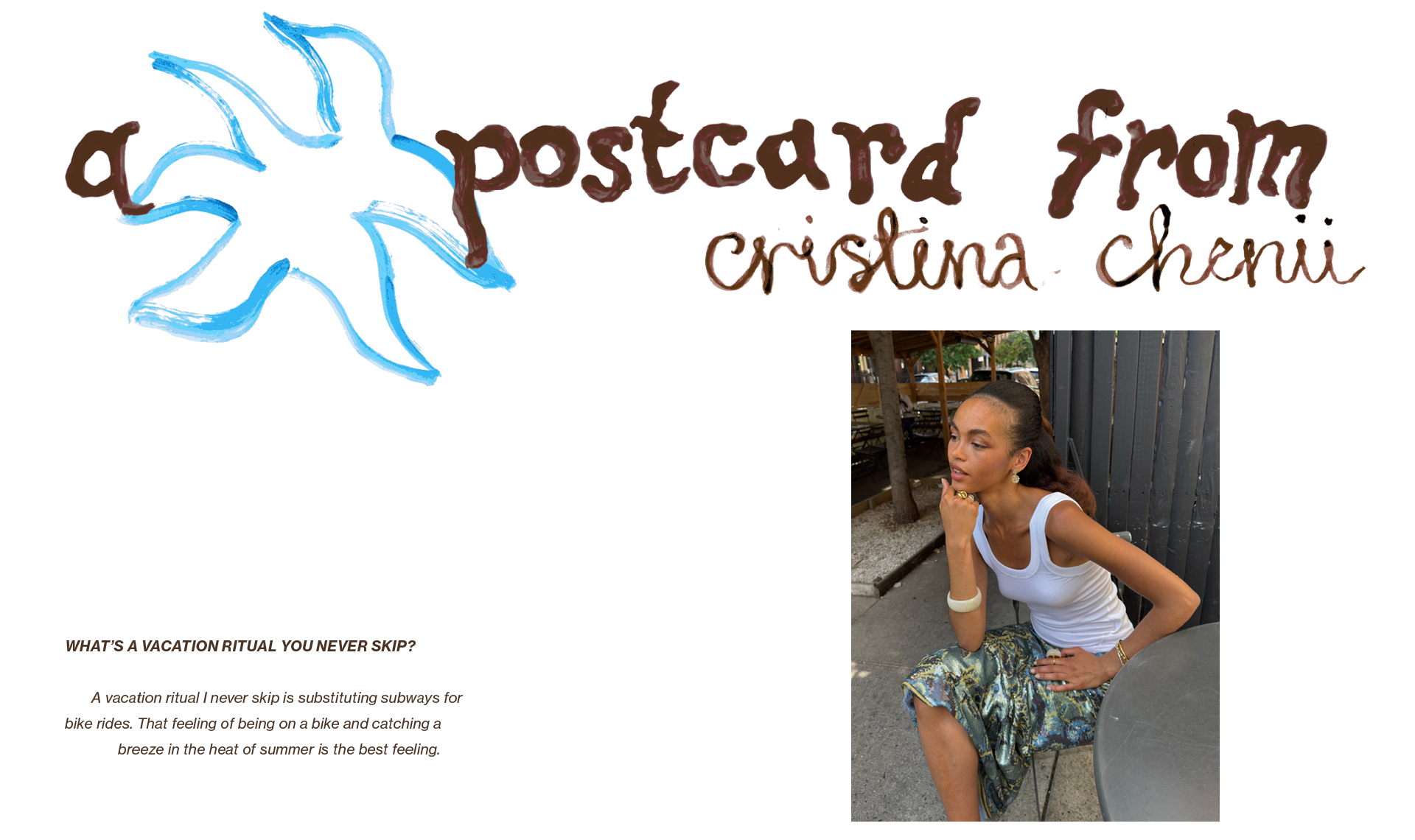 A Postcard From Cristina Chenii Landingpage Desktop 1
