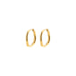 xDEA PAVE HOOP 02, PAIR OF 2