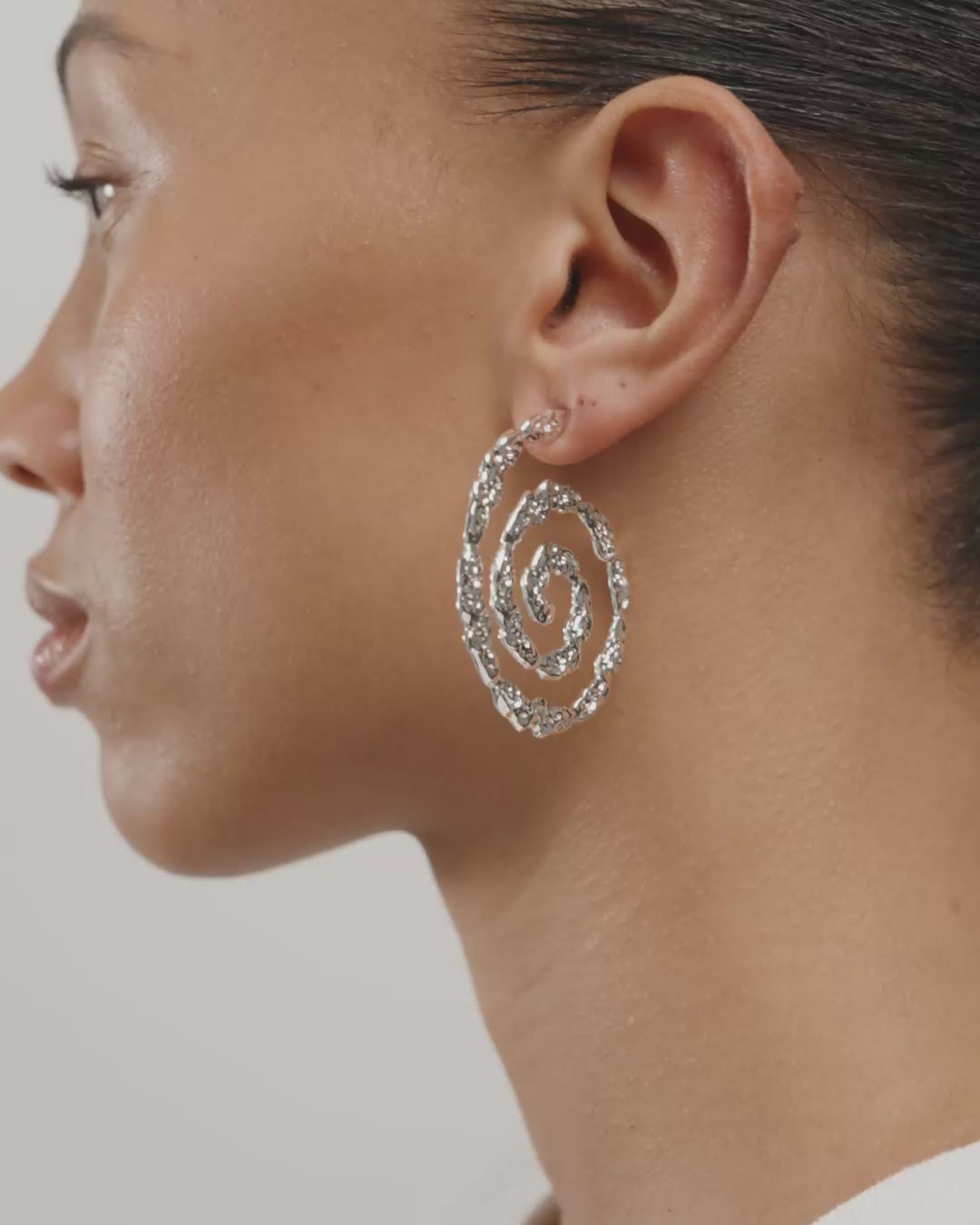 STILL earrings silver-plated