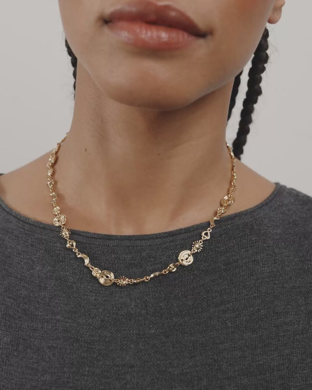 MISHA necklace gold-plated