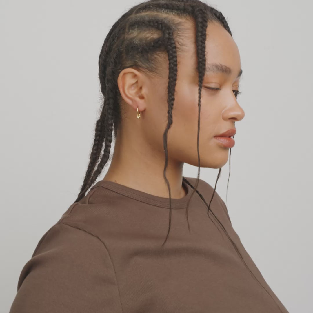 ALAIA earrings gold-plated