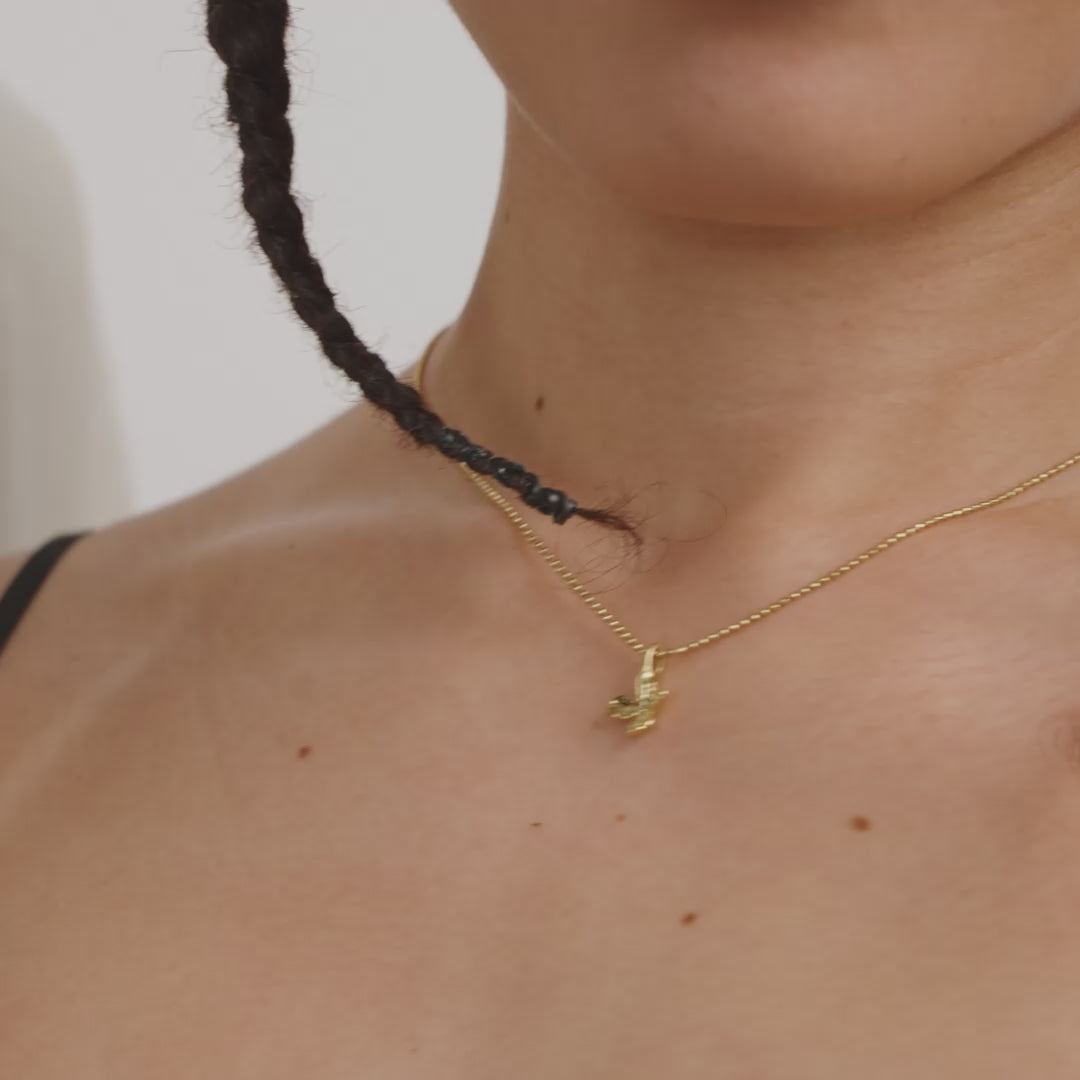 CHARM mini flower pendant gold-plated