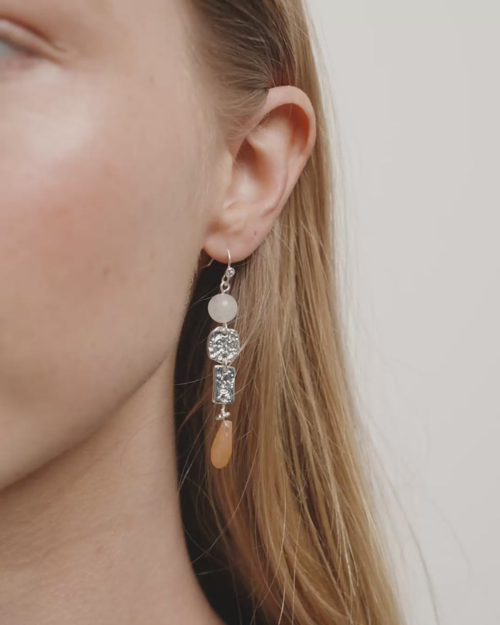 TRACE earrings silver-plated/multi